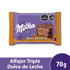 Alfajor Triple Milka Dulce de Leche 70g