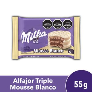 Alfajor Triple Milka Mousse Blanco 55g