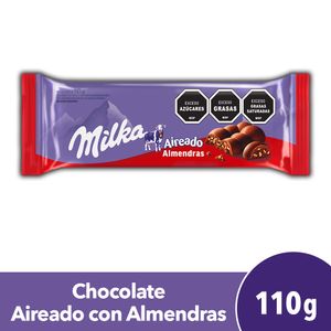 Chocolate con Almendras Milka Aireado 110g