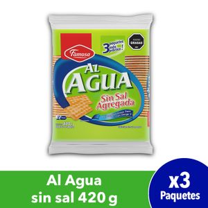 Galletas Al Agua sin Sal Famosa 420g