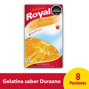 Gelatina Doble Royal Durazno Regular 170g
