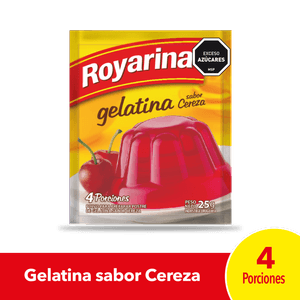 Gelatina Royarina Cereza Regular 25g