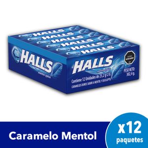 Caramelos Halls Mentol 25.2g