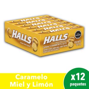 Caramelos Halls Limón y Miel 25.2g