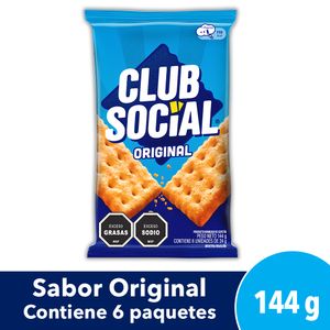 Galletas Crackers Club Social Original 144g